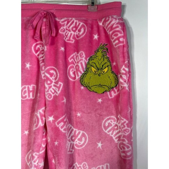The Grinch Womens Plush Wooby Jogger Pink Large 12-14 - Picture 7 of 11